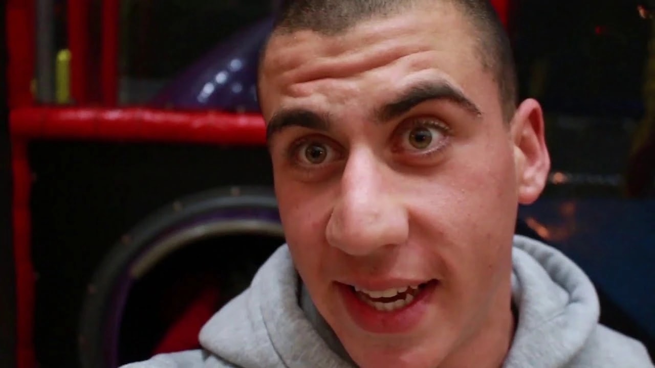 Fidias in his first YouTube video, March 2019